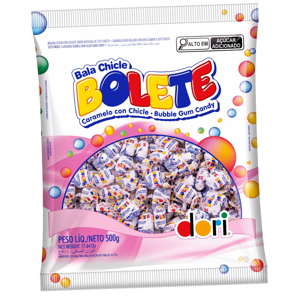 Bala Chiclete Dori Bolete 500g-2-